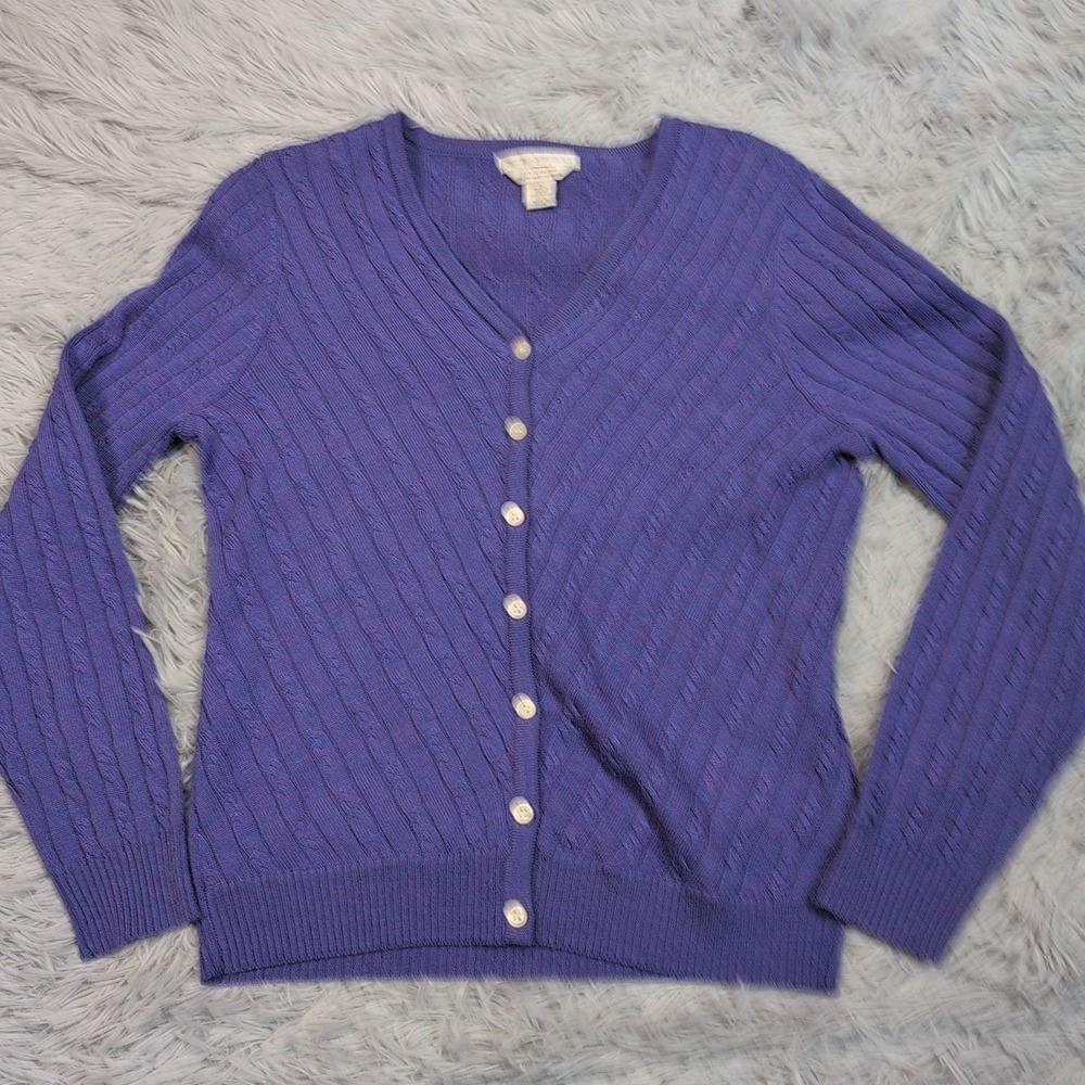 Vintage‎ Petite Sophisticate Sweater Womens S Cardigan Wool Preppy Israel Comfy